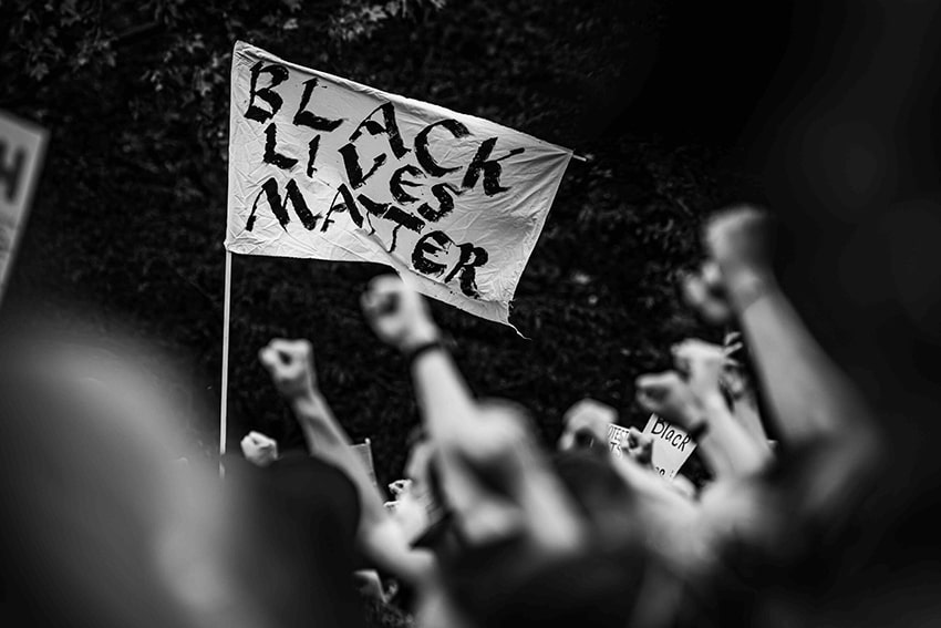 تصویری از تظاهرات ضد نژادپرستی